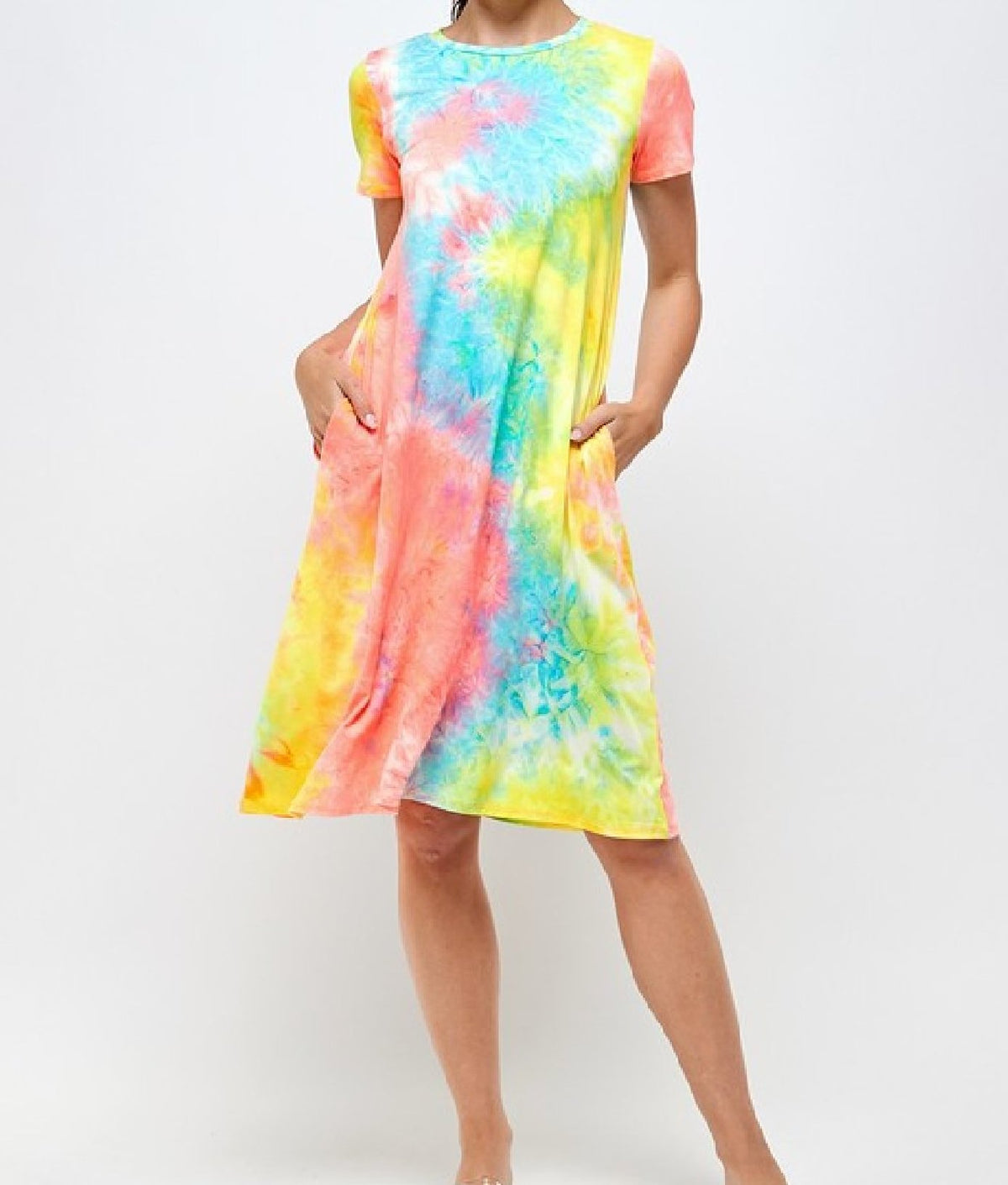 Velvety Soft Plus Size Tie Dye Dress