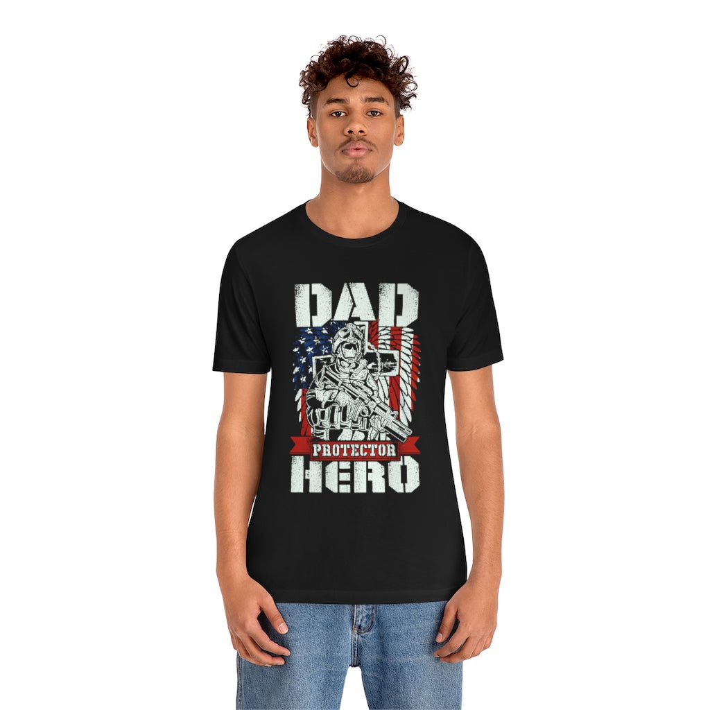 Dad Protector Hero Jersey Short Sleeve Tee